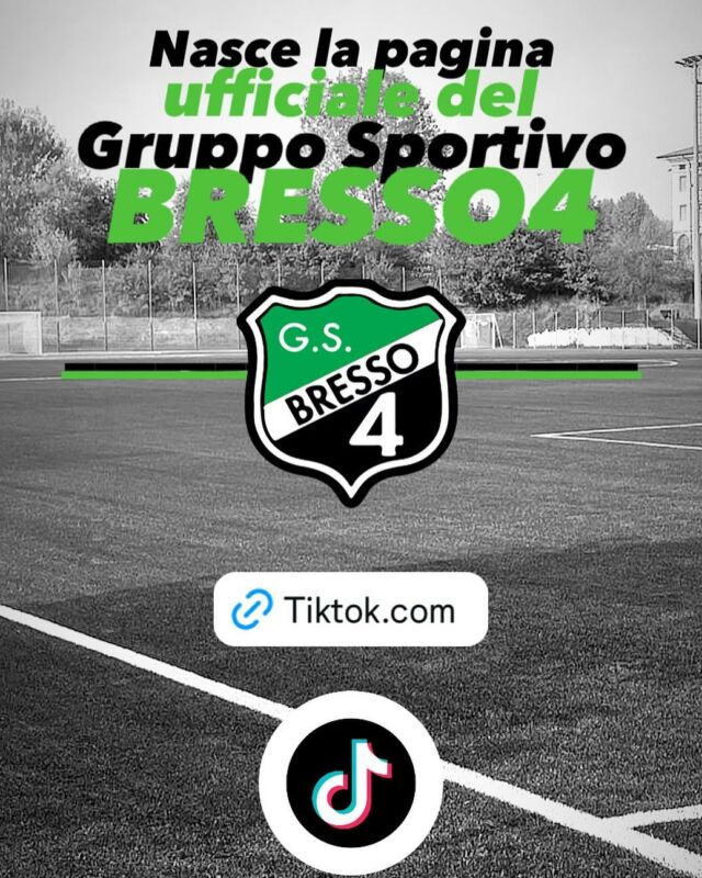 Nasce la pagina ufficiale del Gruppo Sportivo Bresso4, su Tik Tok! SEGUICI PER NON PERDERE NULLA DEL GRUPPO SPORTIVO! 💚🖤

#forzabresso4