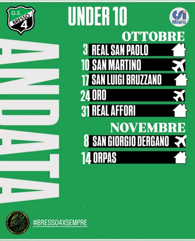 Ecco il calendario, in dettaglio, del girone N del campionato invernale 26/27 @csimilano - Under 10, a chi prenderanno parte di ragazzi di mister Claudio Bugoni! Lotta, cuore, sacrificio e tanta voglia di migliorare ed imparare! Saranno queste le parole chiave per fare sempre meglio!

AKA BRESSO4

#bresso4xsempre 
#season2627
#under10