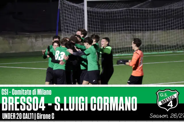 Qualche scatto 📸 dei nostri Under 20 CAL11 impegnati nella sfida interna contro il San Luigi Cormano nella partita valida per la 4ª giornata del campionato invernale 26/27 del Centro Sportivo Italiano | Comitato di Milano, girone C

#bresso4xsempre 
#season2627
#under20calcioa11