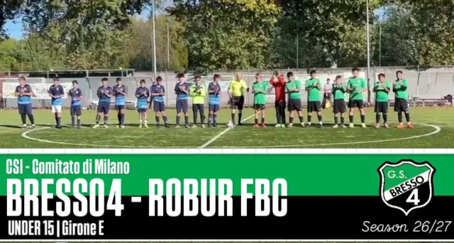 Qualche scatto 📸 della partita valida per la 4ª giornata del campionato invernale CSI | Comitato di Milano, Under 15, girone E - per i ragazzi di mister Davide Ciresi contro la formazione del Robur FBC

#bresso4xsempre 
#season2627
#under15